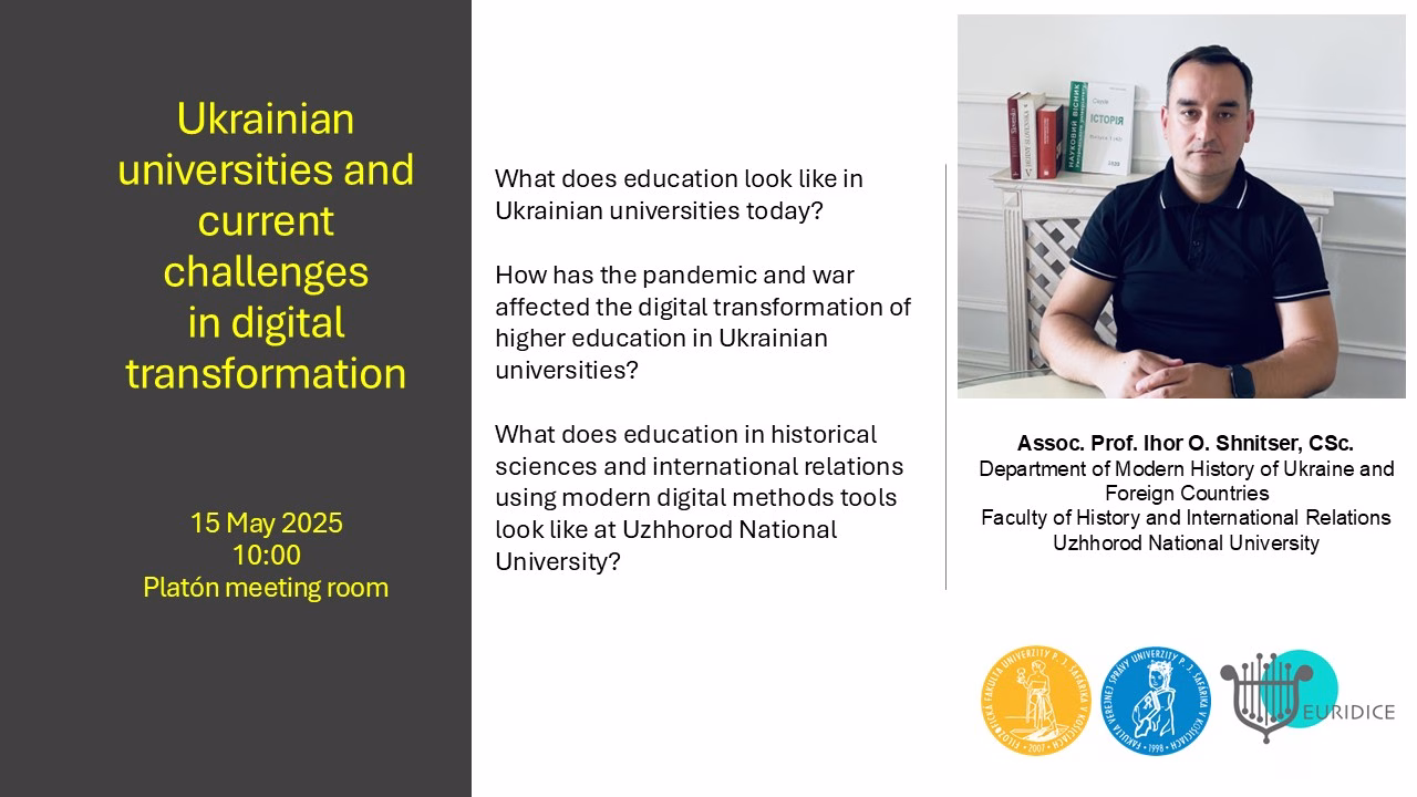 Announcement of presentation "Ukranian universities and current challenges in digital transformation"